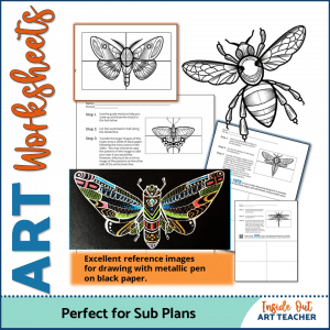Midle or High School Art Worksheets for Sub Plan