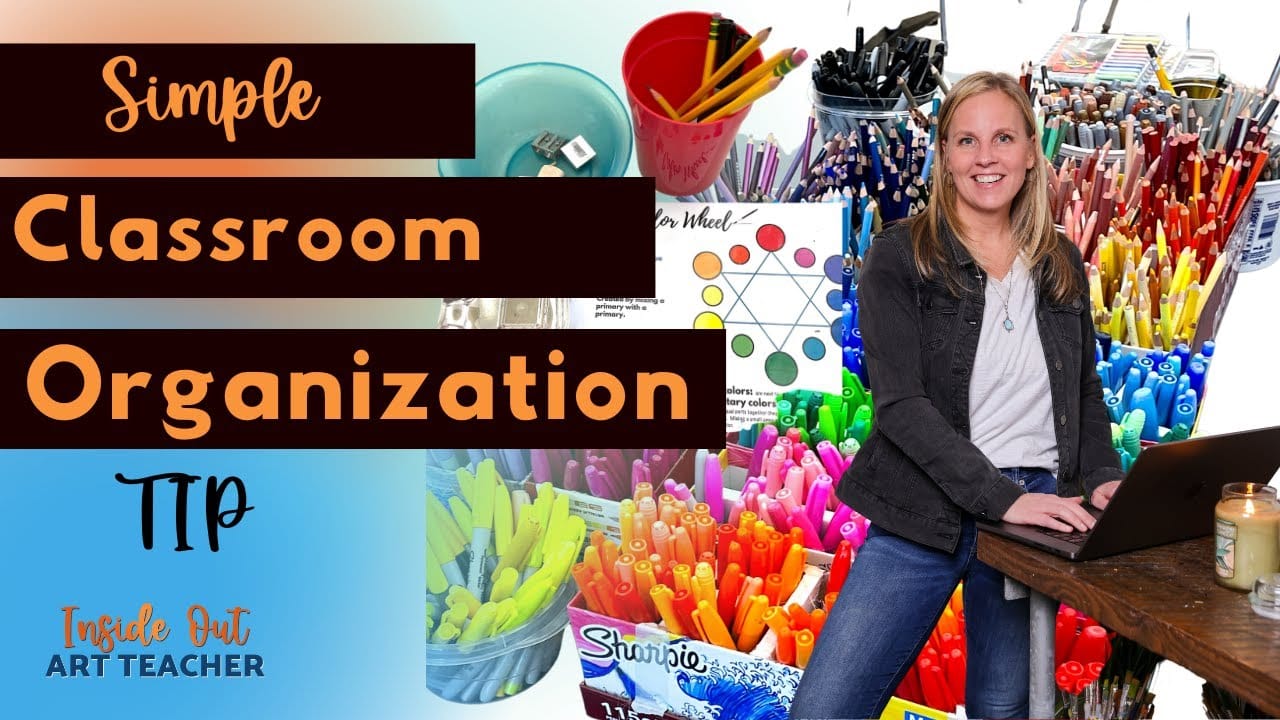 Art Teacher Tips: Simple Classroom Organization Tip to Boost Your Productivity | High School Art Teacher
